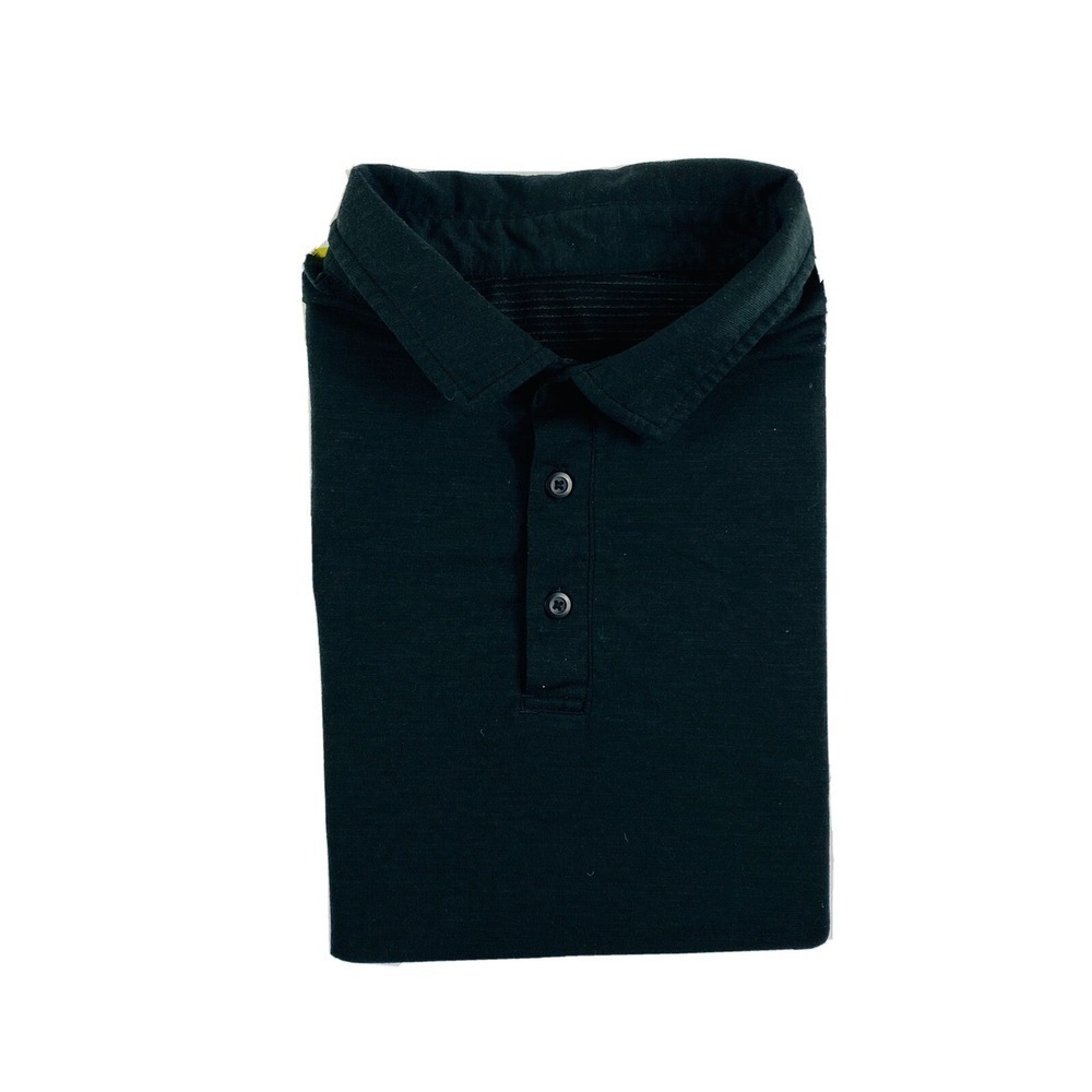 Lululemon Charcoal Black‎ Performance Mens Polo Size Small Excellent - Picture 5 of 6